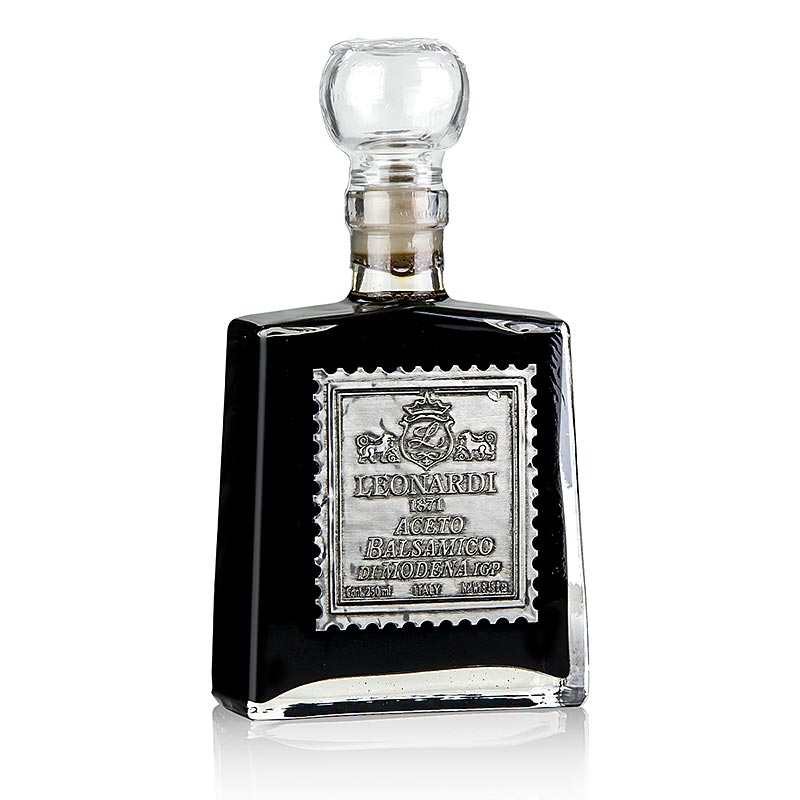 Leonardi - Aceto Balsamico IGP, Velluto Burdeos, 15 anos C0528 - 250ml - Botella