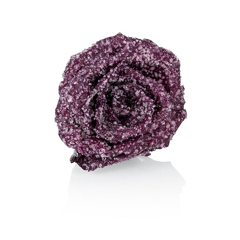 Echte Rosen-Blüten, rot, ganz, kandiert, Ø ca. 4cm, essbar, Flor & Flor - 95 g, 24 St - Karton Echte Rosen-Blüten, rot, ganz, kandiert, Ø ca. 4cm, essbar, Flor & Flor - 95 g, 24 St - Karton