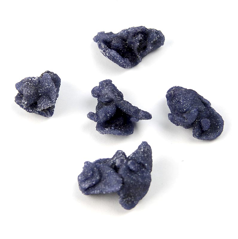 Echte Veilchen-Blütenblätter, blau-violett, kandiert, ca. 2cm, essbar, Candiflor - 1 kg - Schachtel