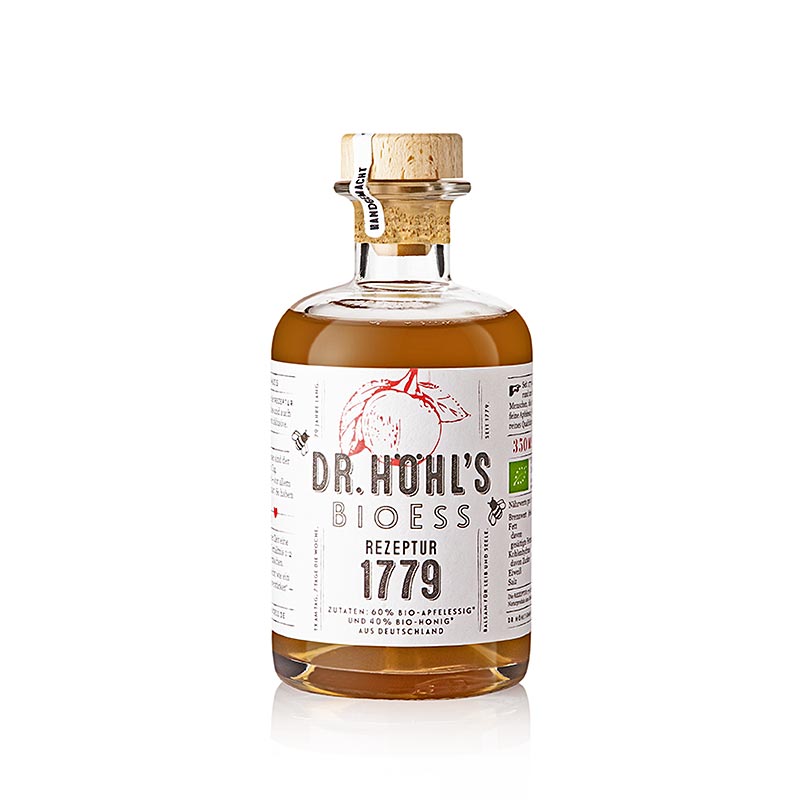 Vinagre de maca, Dr. Receita HOHL`S BioEss 1779, com mel, ORGANICO - 350ml - Garrafa