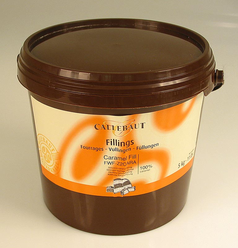 Karamell-Masse, 100% zarte Karamellfüllung, Callebaut - 5 kg - Eimer Karamell-Masse, 100% zarte Karamellfüllung, Callebaut - 5 kg - Eimer