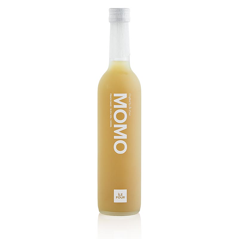 Ile Four MOMO - minuman campuran yang terbuat dari buah persik dan sake, 12,5% vol. - 500ml - Botol