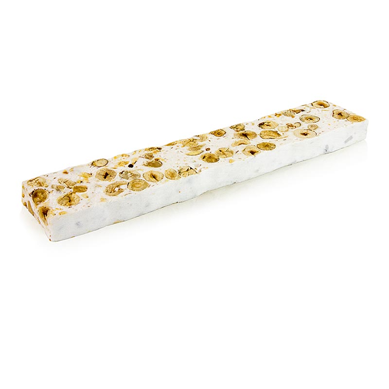 Torrone italiano - Nocciole, nocciole tostate, barretta morbida - 180 g - pacchetto