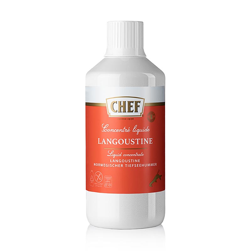 CHEF Premium concentrato - brodo di aragosta, liquido, per circa 6 litri - 1 litro, 1 pezzo - Bottiglia in polietilene