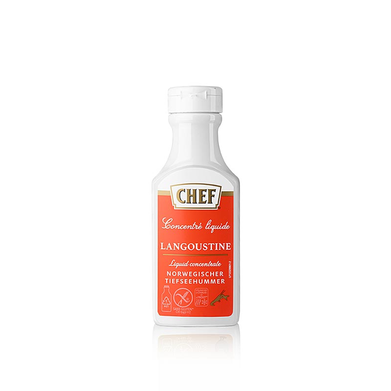 CHEF Premium concentrato - brodo di aragosta, liquido, per circa 6 litri - 200 ml - Bottiglia in polietilene
