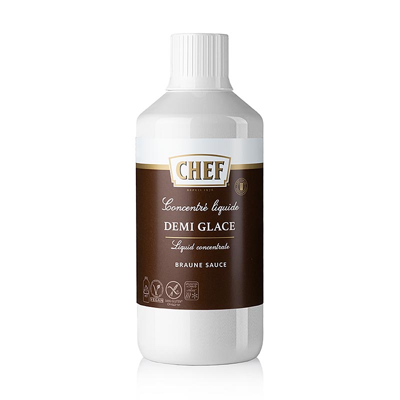 CHEF Premium Concentrato - Demi Glace, liquido, per circa 2 litri - 1 litro - Bottiglia in polietilene