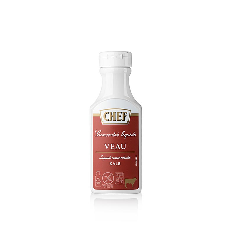 Concentrado CHEF Premium - caldo de ternera, liquido, para aproximadamente 6 litros - 200ml - botella de polietileno