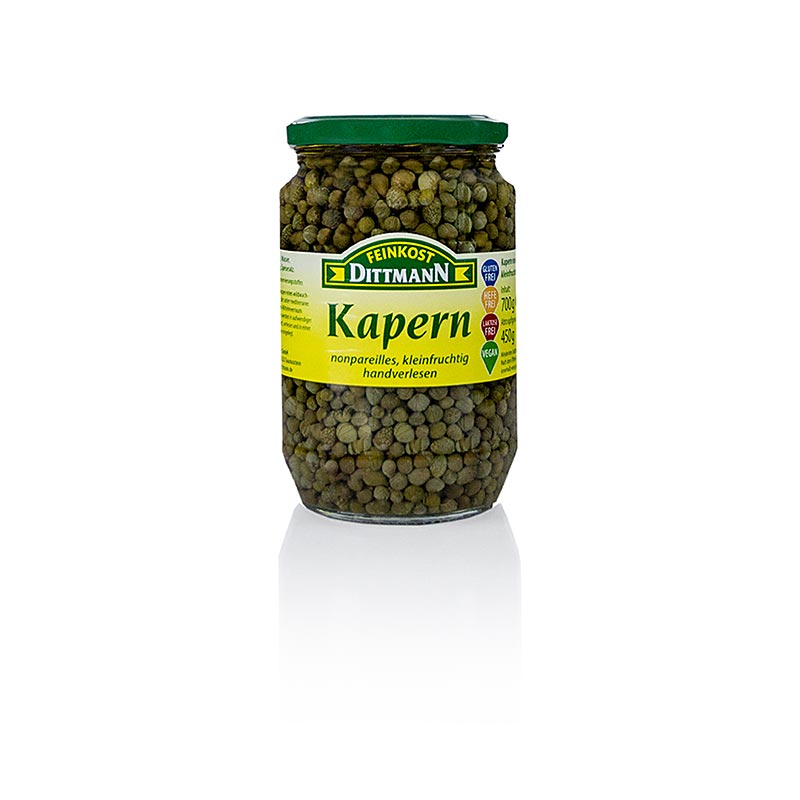 Caper Nonpareils, Ø 4 - 7mm, Dittmann - 700g - kaca