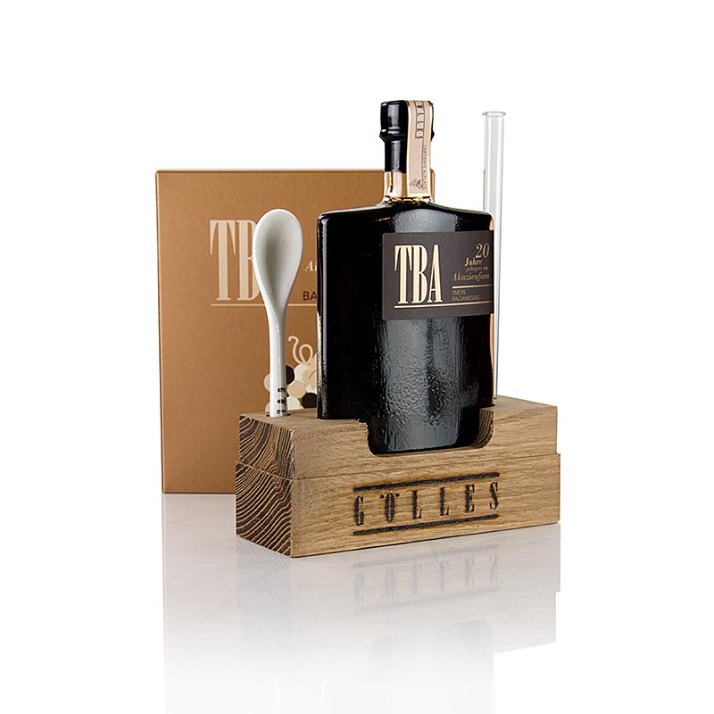 Aceto balsamico Golles Trockenbeerenauslese, 6% acido, maturato in botti di acacia - 100 ml - Bottiglia