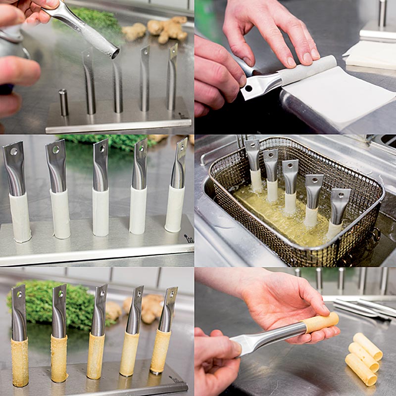 Crunch - Tubs enrotllables, Ø18 mm, sense placa base, Matthias Walter - 5 peces - Cartro