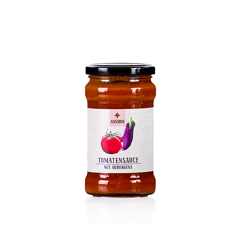 ANEMOS salsa para pasta con tomate y berenjena - 280g - Vaso