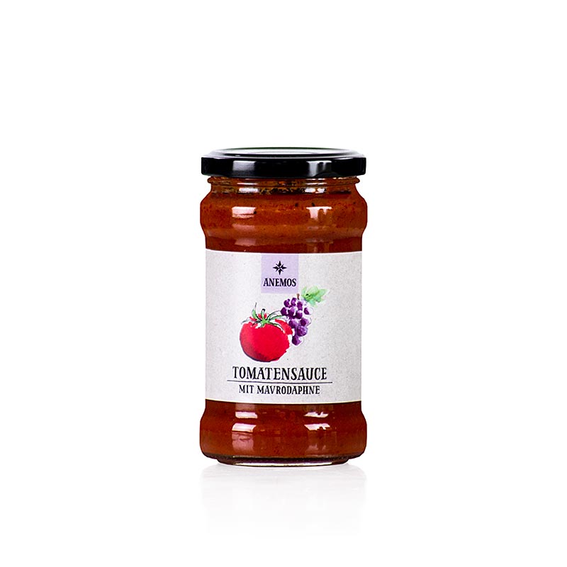 ANEMOS salsa para pasta con tomate y mavrodaphne - 280g - Vaso