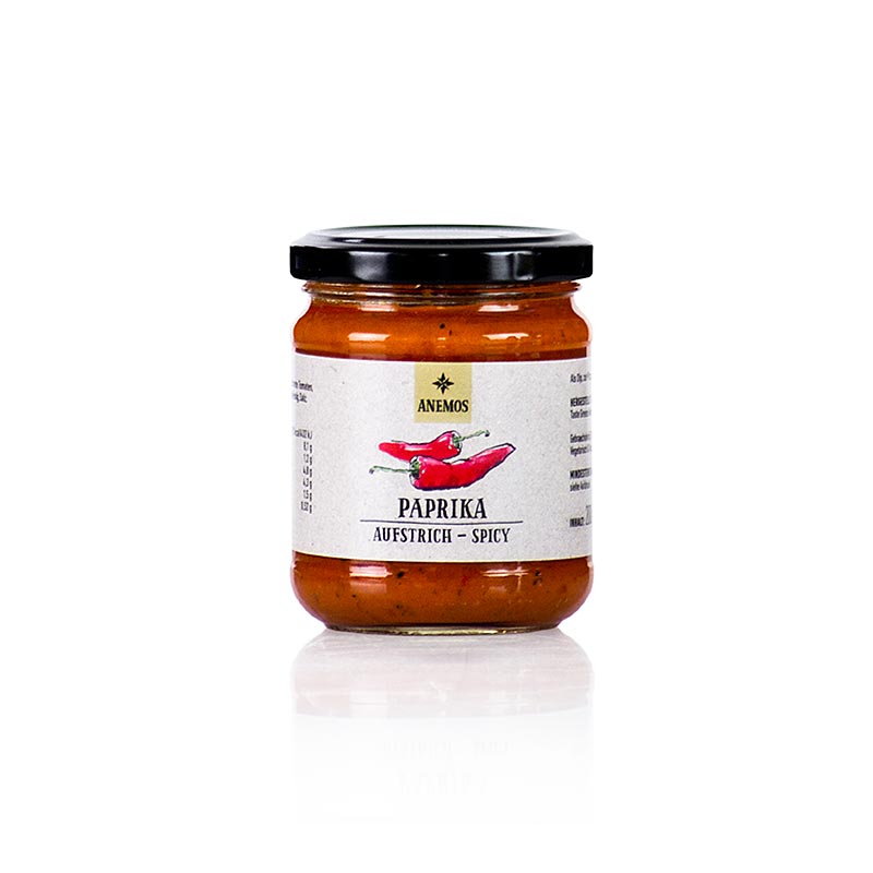 Tapenada de pimiento rojo ANEMOS (picante) - 200 gramos - Vaso