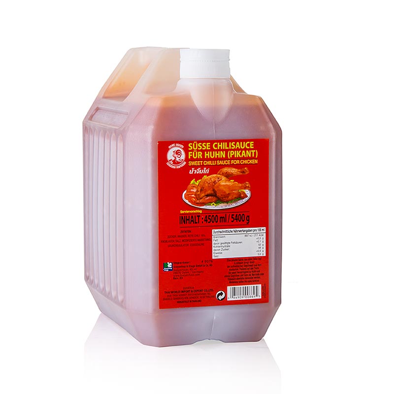 Molho de pimenta para aves, Gold Label, Cock Brand - 4,5L - vasilha