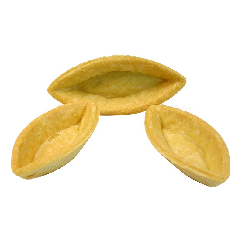 Schiffli-Barquettes, 10cm lang, salzig - 1,8 kg, 126 St - Karton Schiffli-Barquettes, 10cm lang, salzig - 1,8 kg, 126 St - Karton