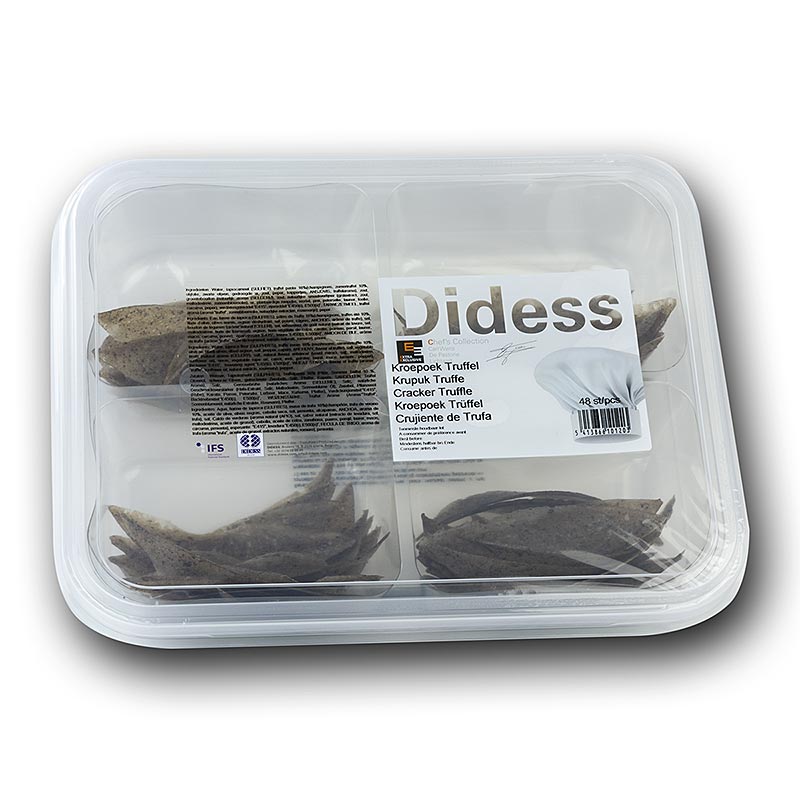 Kroepoek tryffelilla, paistamaton, beige - 105g, 48 kpl - PE-kuori