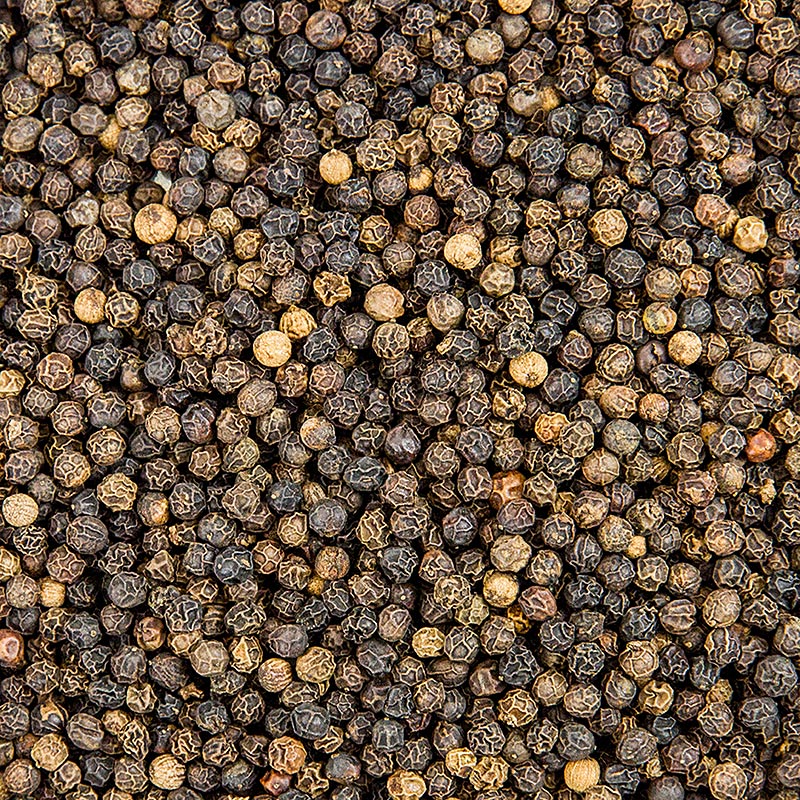 Malabar pepper, svart, hel - 1 kg - bag