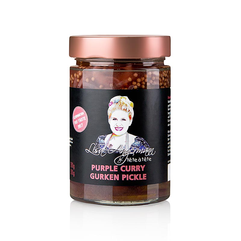 Curry viola - Cetrioli sottaceto, di Lisa Angermann - 280 g - Bicchiere