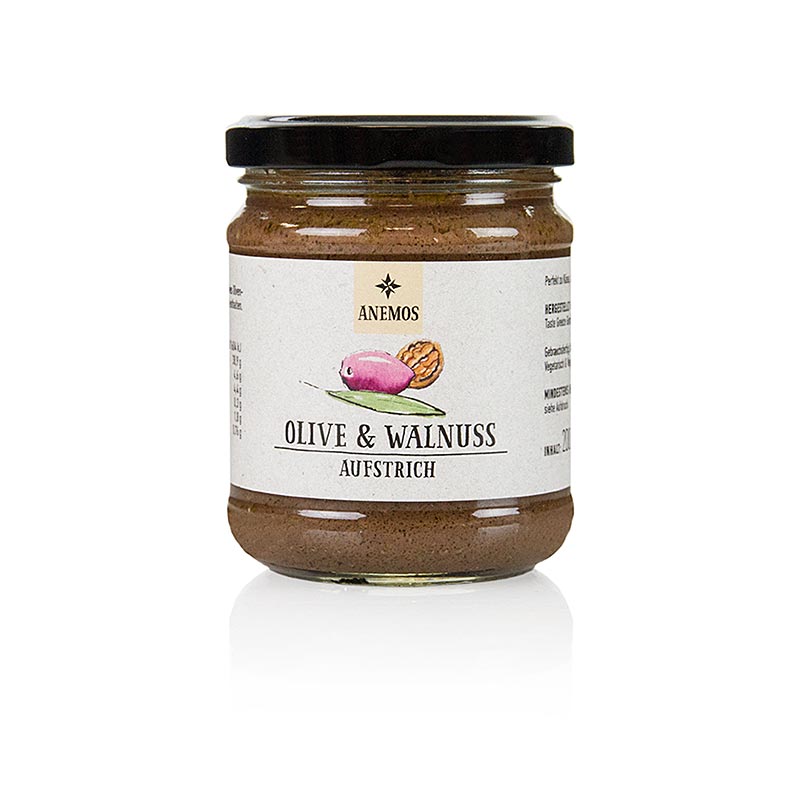 Tapenada d`olives i nous, ANEMOS - 200 g - Vidre