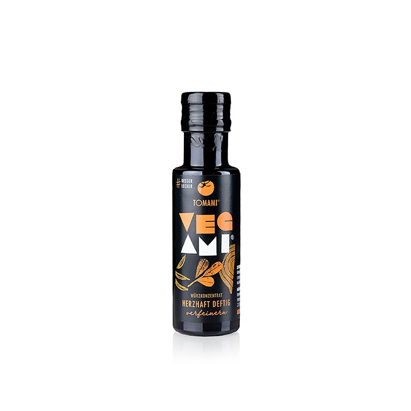 Tomami ® Vegami, condimento vegano multiuso di Ingo Holland - 90 ml - Bottiglia