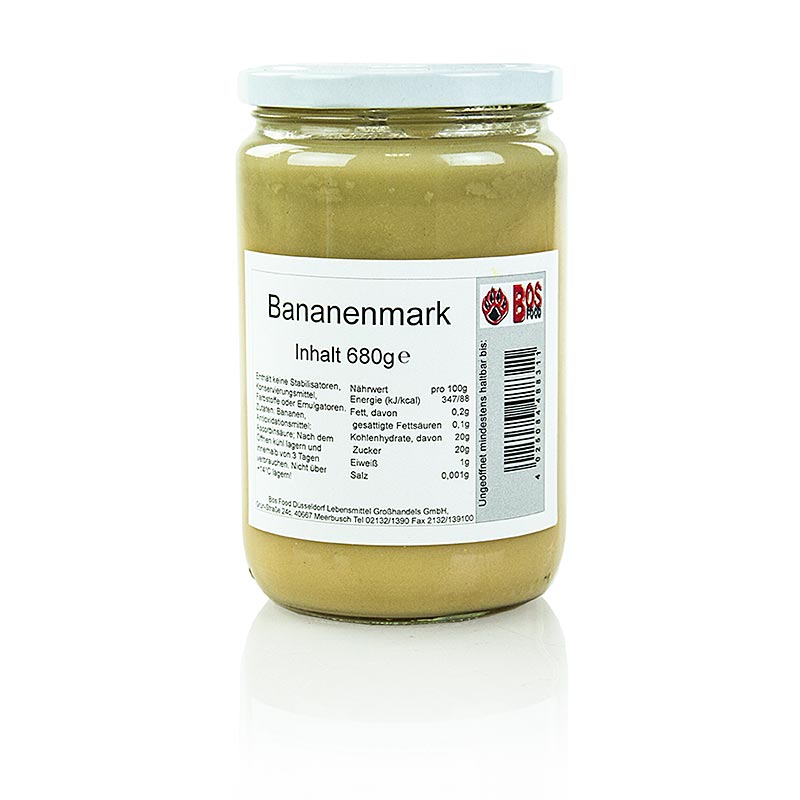 Banaanisose / massa, hienoksi siiviloity - 680 g - Lasi