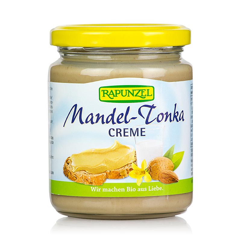 Crema di Mandorle Tonka, Rapunzel, biologica - 250 g - Bicchiere