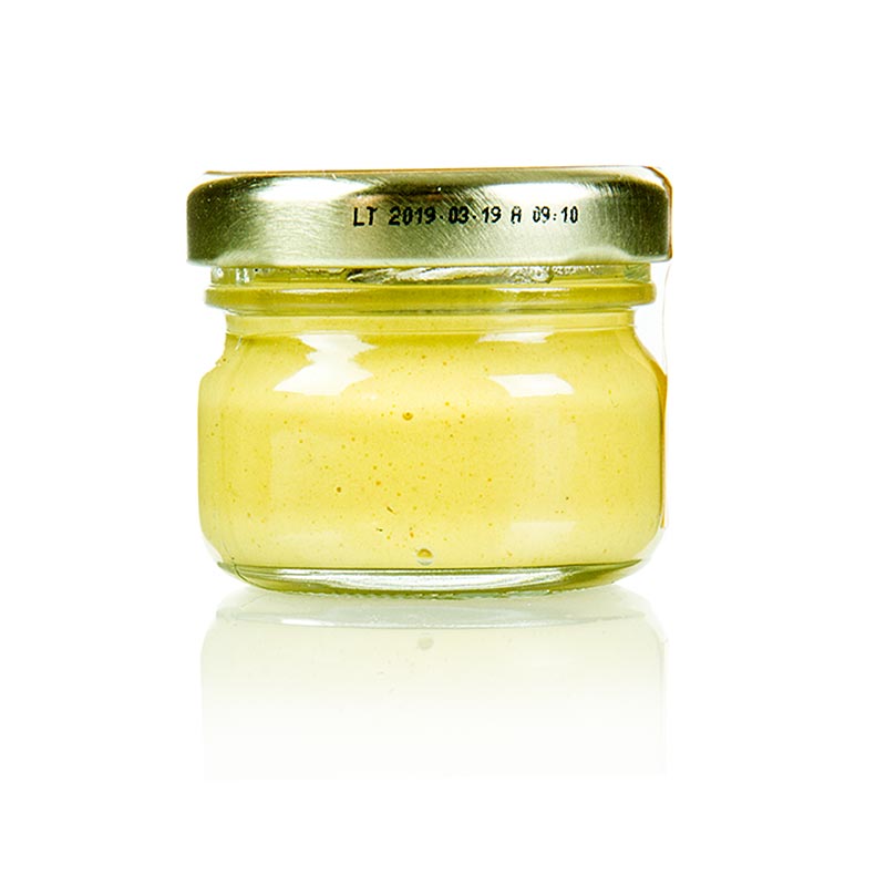 Mustard Dijon, halus dan panas, Fallot, toples porsi - 25 gram - Kaca