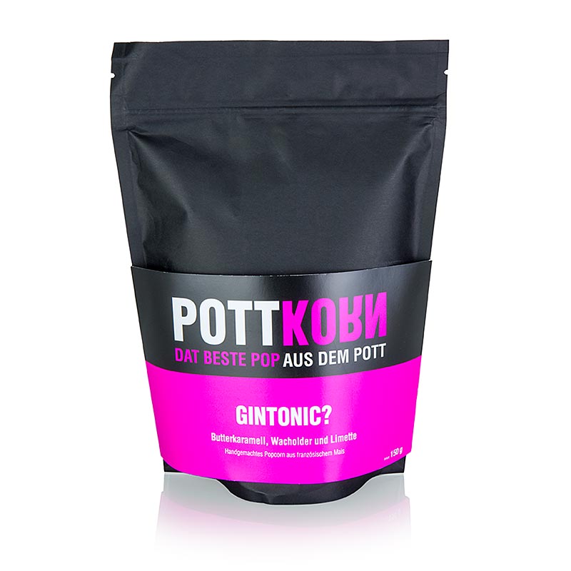 Pottkorn - GinTonic, popcorn con caramello al burro, ginepro e lime - 150 g - borsa
