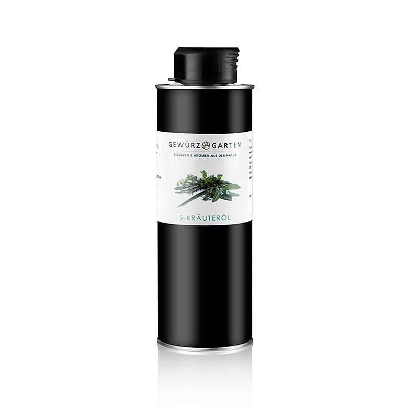 Olio di 5 erbe Spice Garden in olio di colza - 250 ml - bottiglia di alluminio