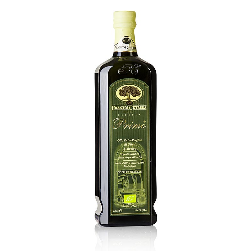 Extra virgin olivenolje, Frantoi Cutrera Primo, Sicilia, OEKOLOGISK - 750 ml - Flaske
