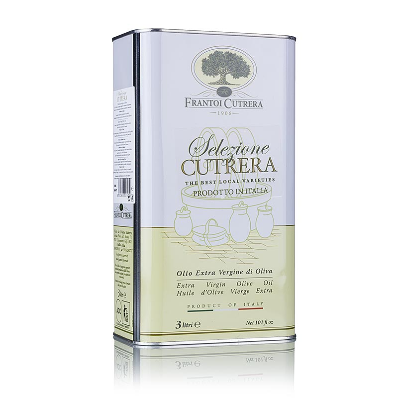 Extra virgin olivenolje, Frantoi Cutrera Selezione Cutrera, intens - 3 liter - beholder