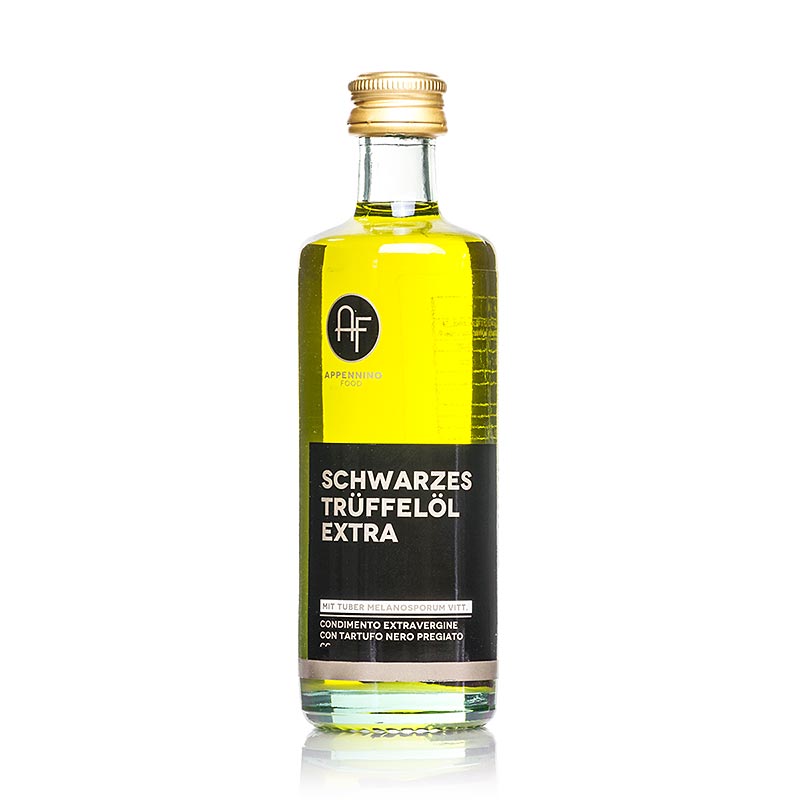 Olio vergine di oliva aromatizzato al tartufo nero (olio al tartufo), Appennino - 60 ml - Bottiglia