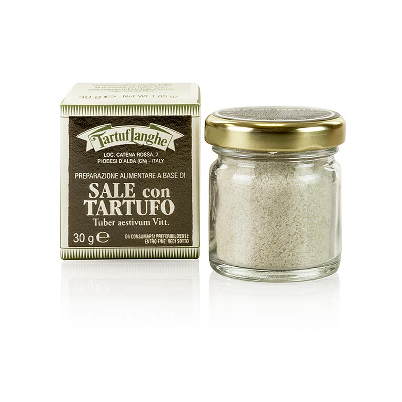 TARTUFLANGHE Sal marinho frances com trufa de verao (tuber aestivum) - 30g - Vidro