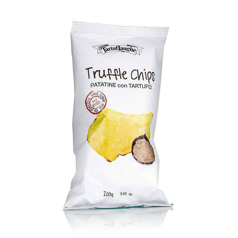 Keripik truffle TARTUFLANGHE, keripik kentang dengan truffle musim panas (tuber aestivum) - 100 gram - tas