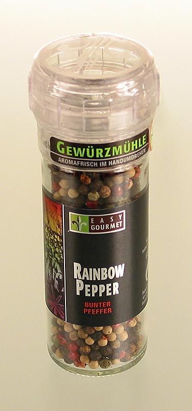 Gourmet-Gewürzmühle Rainbow Pepper, Easy Gourmet - 54 g - Mühle Gourmet-Gewürzmühle Rainbow Pepper, Easy Gourmet - 54 g - Mühle