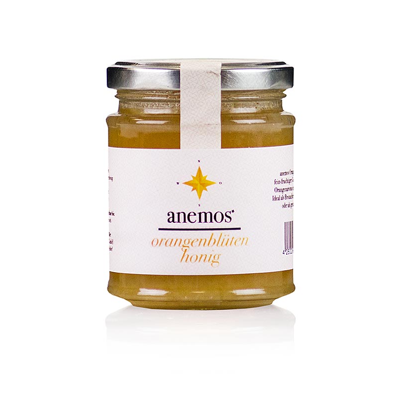 Miele di fiori d`arancio, ANEMOS - 270 g - Bicchiere Miele di fiori d`arancio, ANEMOS - 270 g - Bicchiere