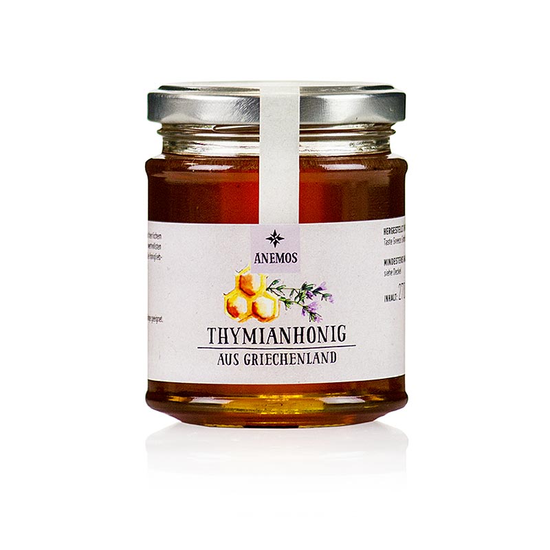 Timjami hunaja, ANEMOS - 270 g - Lasi