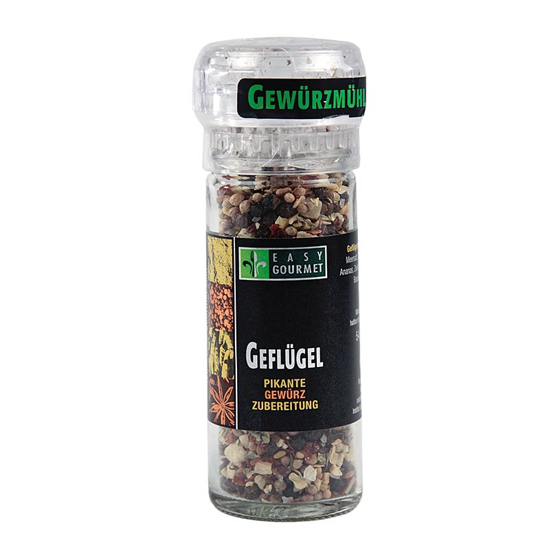 Gourmet-Gewürzmühle Geflügel, Easy Gourmet - 61 g - Mühle Gourmet-Gewürzmühle Geflügel, Easy Gourmet - 61 g - Mühle