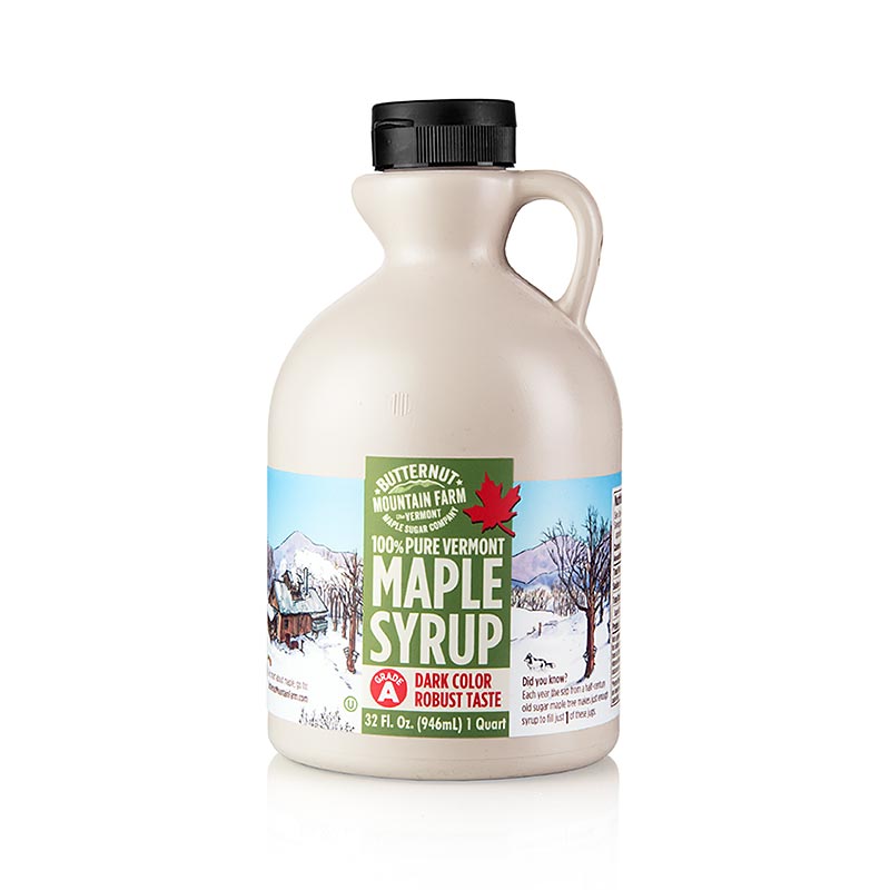 Sirap Maple - Dark Robust, Vermont - 946ml - Pe-kanist.
