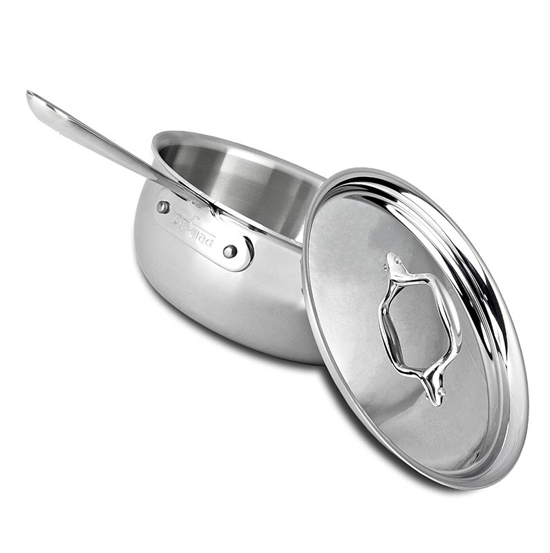 ALL-CLAD - Sauteuse, konisch, mit Deckel, Induktion, STAINLESS® (Edelstahl) - 25,4 cm Ø - Karton ALL-CLAD - Sauteuse, konisch, mit Deckel, Induktion, STAINLESS® (Edelstahl) - 25,4 cm Ø - Karton