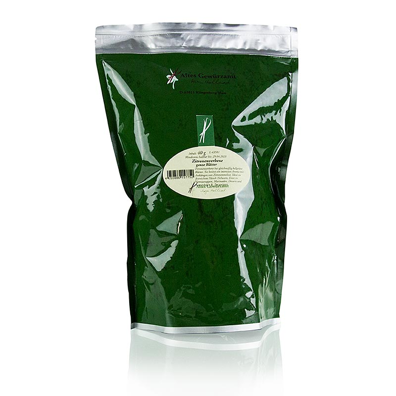 Lemon verbena (verbena), heil laufblodh, thurrkudh, Old Spice Office, Ingo Holland - 40g - taska