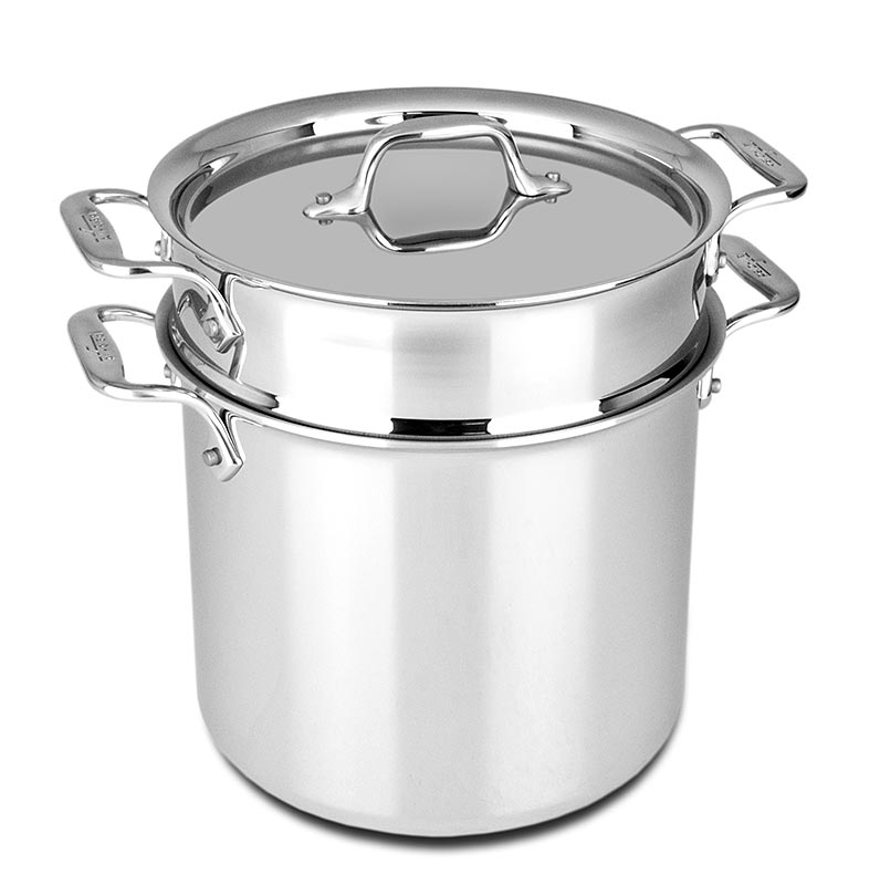 ALL-CLAD - Pasta-Topf mit Siebeinsatz und Deckel,Induktion, STAINLESS® (Edelstahl) - 22,0 cm Ø - Karton ALL-CLAD - Pasta-Topf mit Siebeinsatz und Deckel,Induktion, STAINLESS® (Edelstahl) - 22,0 cm Ø - Karton