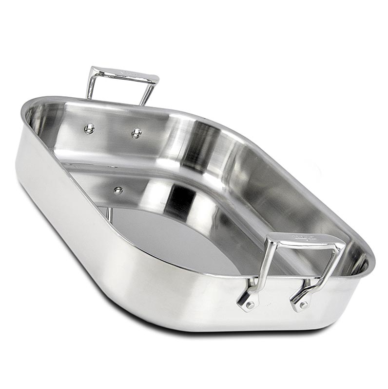 ALL-CLAD - Bratreine mit Rost, 35,6 x 27,9 x 7,0 cm, STAINLESS® (Edelstahl) - 35,6 x 27,9 x 7,0 cm - Karton ALL-CLAD - Bratreine mit Rost, 35,6 x 27,9 x 7,0 cm, STAINLESS® (Edelstahl) - 35,6 x 27,9 x 7,0 cm - Karton
