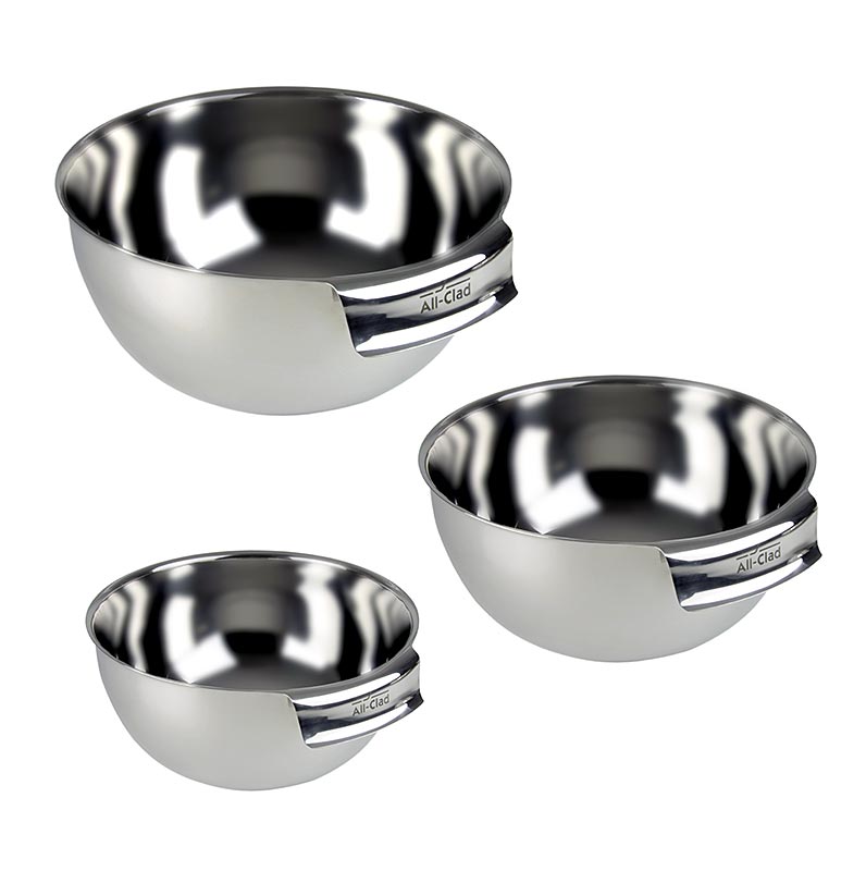 All-Clad Edelstahlrührschüsselset, 3 Schüsseln mit 1,4/2,8/4,7 L - 3 tlg. - Karton All-Clad Edelstahlrührschüsselset, 3 Schüsseln mit 1,4/2,8/4,7 L - 3 tlg. - Karton