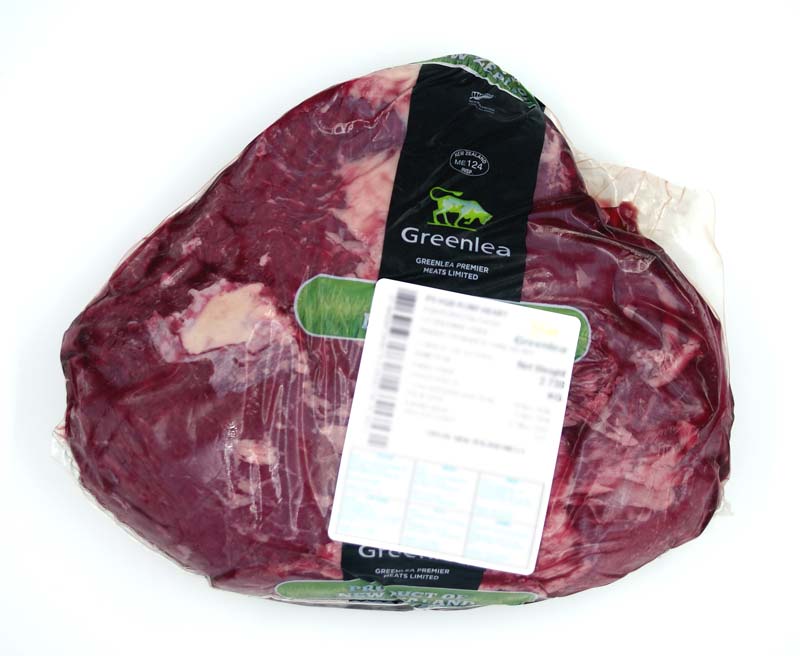 Steak rump, biff, kjoett, Greenlea fra New Zealand - ca 3 kg - vakuum