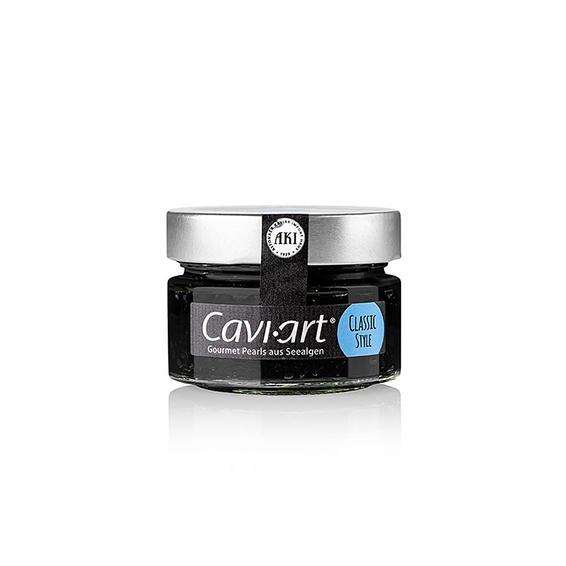 Caviar de algas Cavi-Art®, preto, vegano - 100g - Vidro