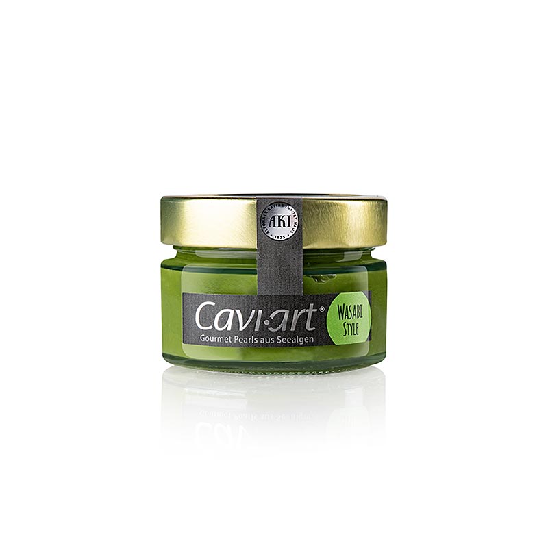 Caviar de algas marinhas Cavi-Art®, sabor wasabi, vegano - 100g - Vidro
