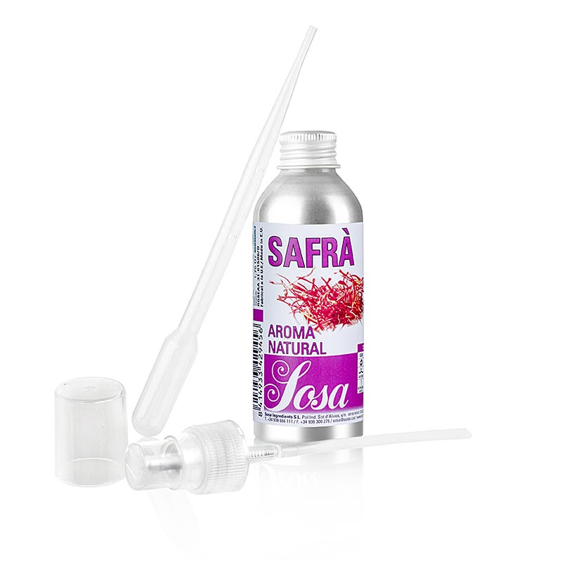 Aroma azafran liquido Sosa - 50 gramos - botella de aluminio