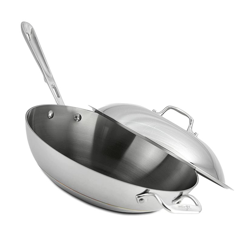ALL-CLAD - Wok-Pfanne mit Deckel, Induktion, Kupferkern, Copper-Core® - 30,5 cm Ø - Karton ALL-CLAD - Wok-Pfanne mit Deckel, Induktion, Kupferkern, Copper-Core® - 30,5 cm Ø - Karton