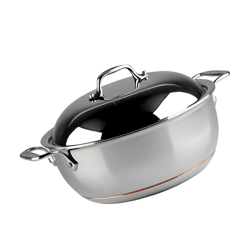 All-Clad Holländischer Topf, mit Kupferkern & Deckel - Induktion, Ø 27cm, 5,2 L - 1 St - Karton All-Clad Holländischer Topf, mit Kupferkern & Deckel - Induktion, Ø 27cm, 5,2 L - 1 St - Karton